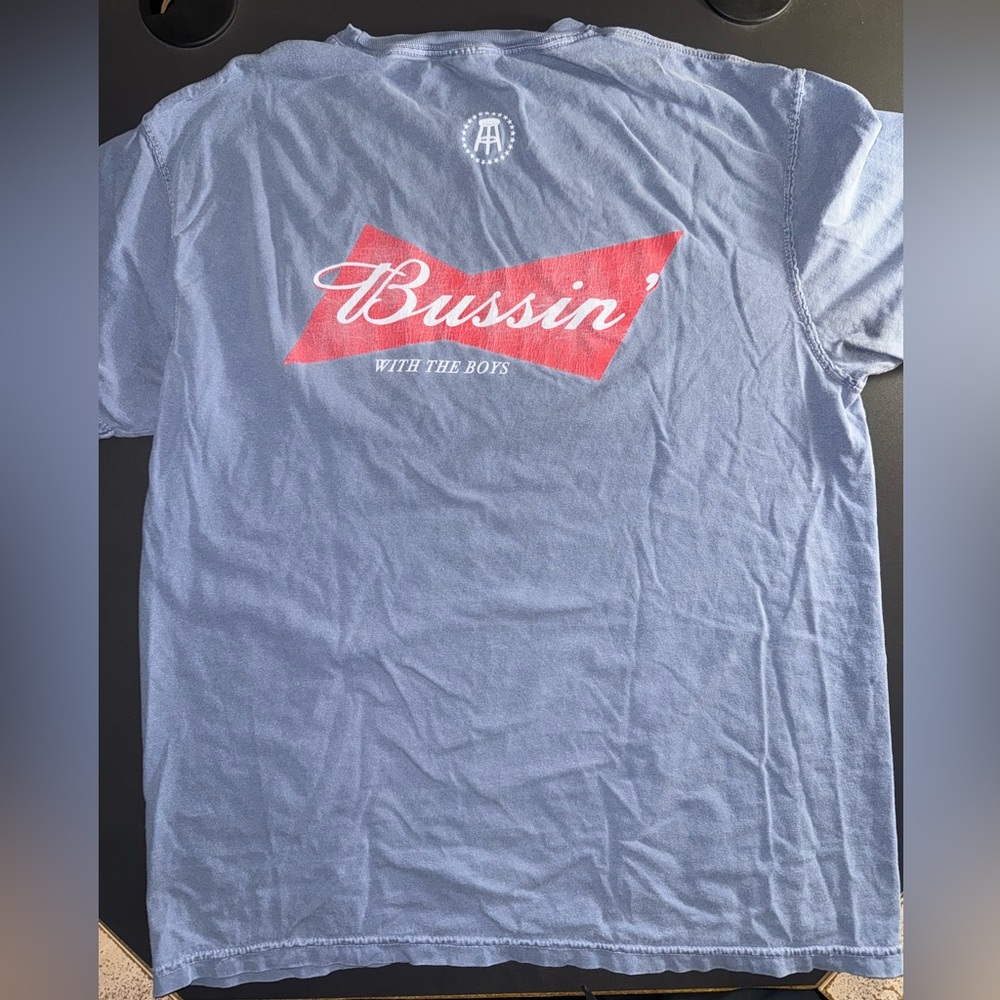 Barstool x Bussin With The Boys - Comfort Colors Short Sleeve Pocket Tee - Large